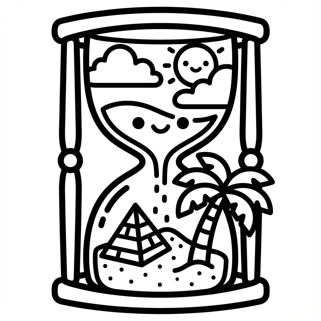 Camping lantern with a tent and fire, perfect beginner coloring pages.